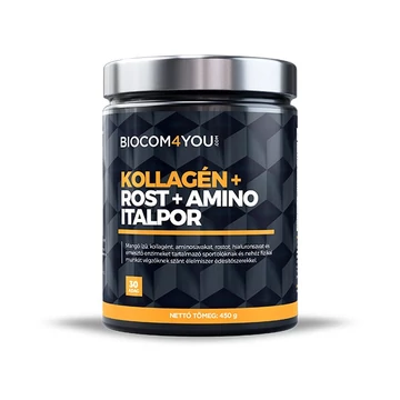 Kollagén+Rost+Amino Italpor mangó ízű 450 g Biocom / Ökonet