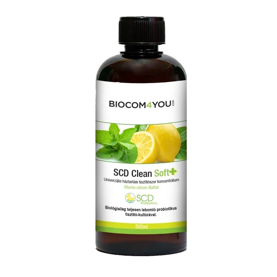 Clean Soft Plus (0,5 liter) menta-citrom tisztitószer koncentrátum Biocom/Ökonet