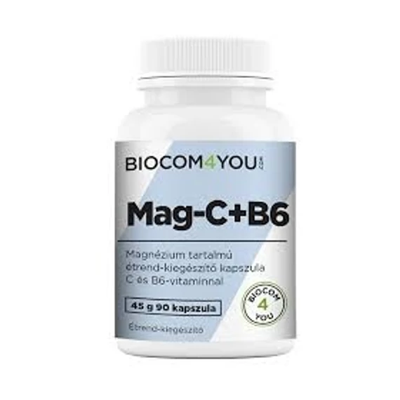 Mag-C+B6 Magnézium C-vitaminnal és B6 vitaminnal 90 db Biocom / Ökonet